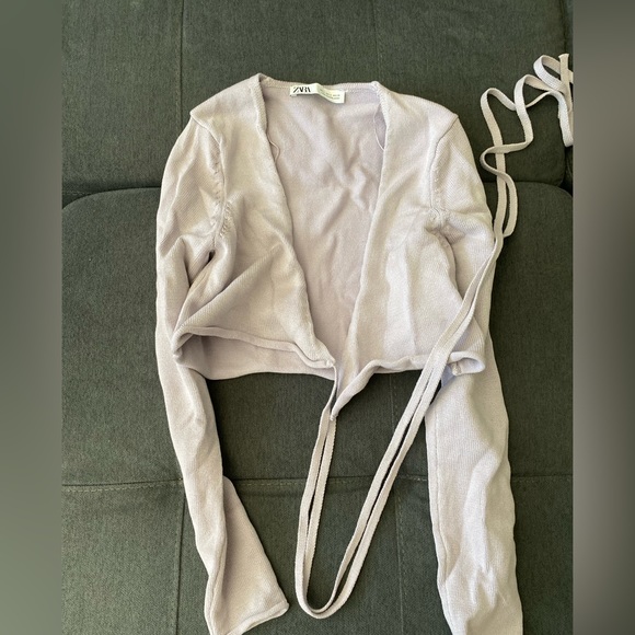 Zara NEW knit cardigan lavender - Picture 1 of 3